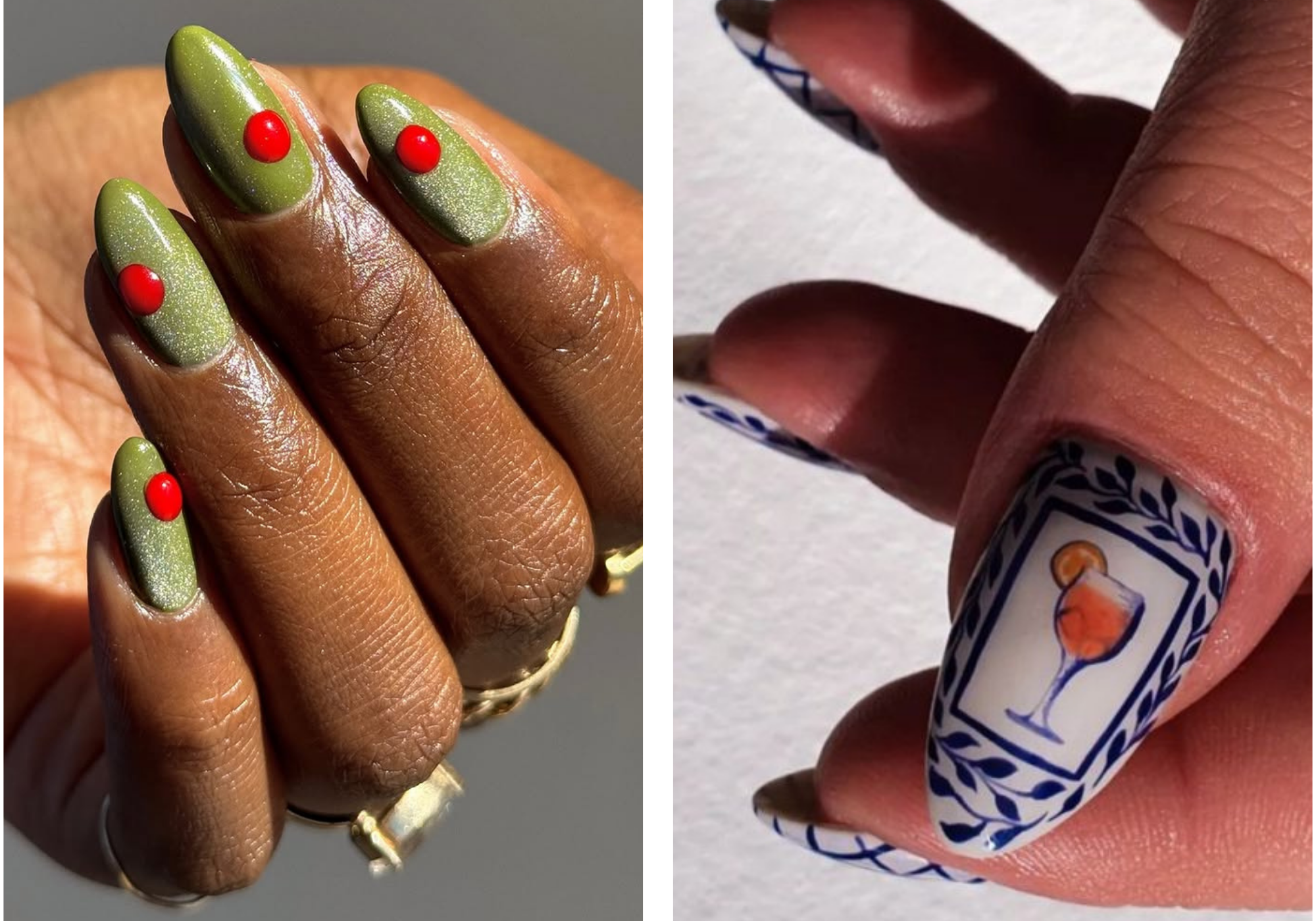 15 Nail Designs to Match Your Mani to Your Favorite Cocktail