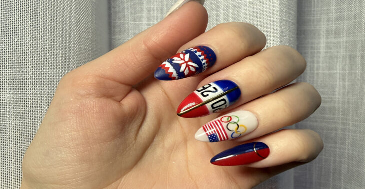 Olympics Season Calls for This Preppy, All-American Mani